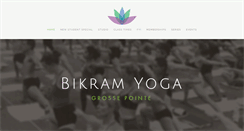 Desktop Screenshot of bikramyogagrossepointe.com